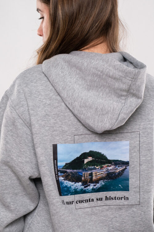 Sudadera unisex – Colección mar Gris